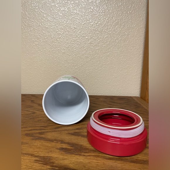 New Christmas ORNAMENTS Ceramic Canister 8” Tall - Picture 3 of 8